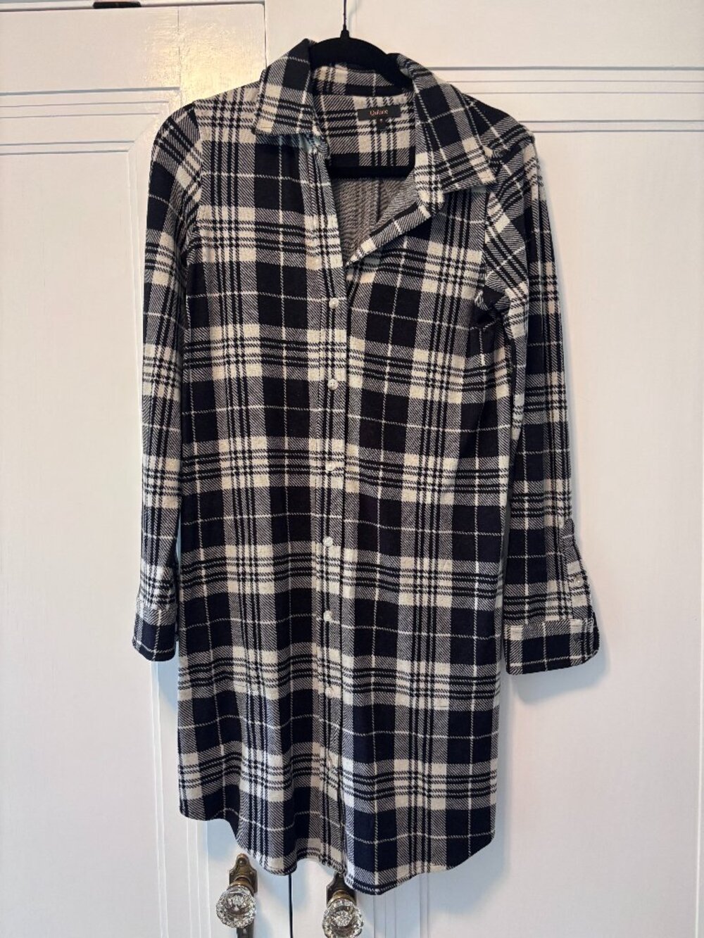 Quince flannel shirt dress